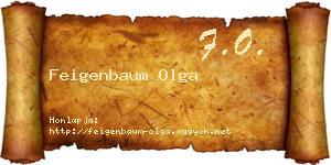 Feigenbaum Olga névjegykártya